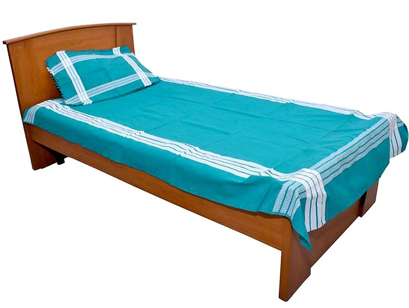 IXORA Cotton BedSheet with Pillow Cover for Clinical use/Home/Hospitals, Dust Free Fabric, Size : 50" X 90" (Green) - Image 5