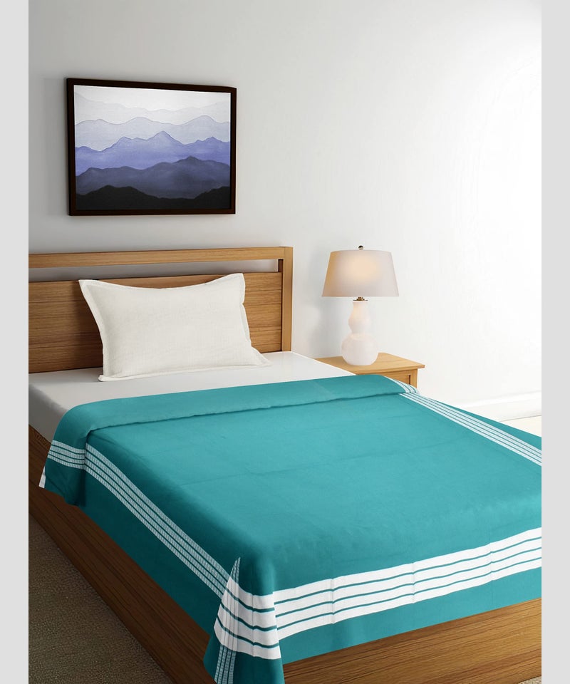 IXORA Cotton BedSheet with Pillow Cover for Clinical use/Home/Hospitals, Dust Free Fabric, Size : 50" X 90" (Green) - Image 4