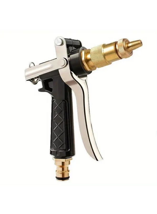 Portable High Pressure Water Gun Heavy Duty Handheld Pressure Washer Nozzle With Adjustable Spray Settings Multifunctional For Car Wash Pet Shower Window Cleaning Lawn Irrigation Manual Power Sprayer - Image 1