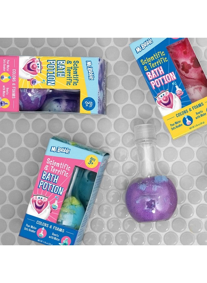 Mr. Bubble The Original Kids Bath Bomb Potions - Colorful Fizzy Fun - Cool Foam and Bubble Science Beaker for The Bath (Pack of 4) - Image 4