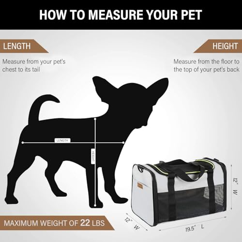 Akinerri Cat Carrier - Portable Foldable Dog Pet Carrier, Soft-Sided Pet Bag up to 28 Lbs, Airline Approved Travel Puppy Carrier - Image 2