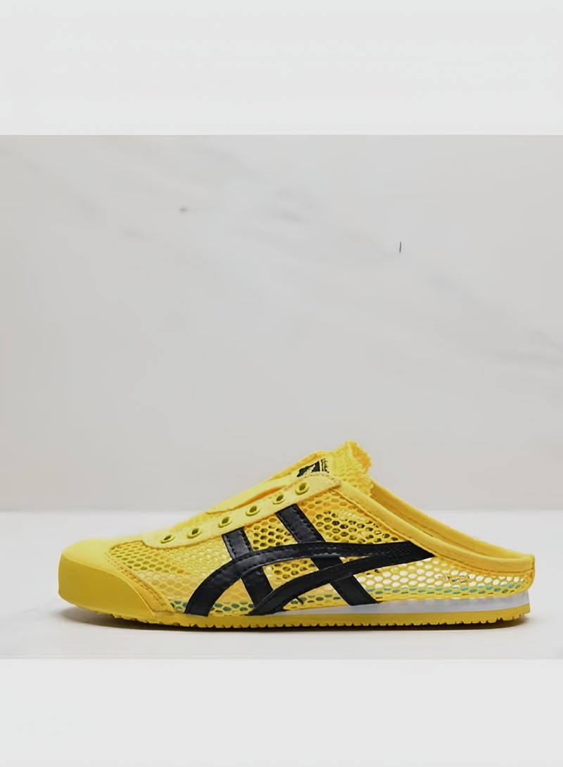 Onitsuka Tiger Men and Women Mexico66 Sabot - Slip On Canvas Cool Summer Casual Sandals Shoes Yellow/Black - Image 1
