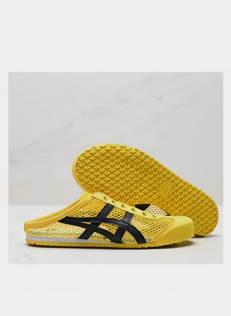 Onitsuka Tiger Men and Women Mexico66 Sabot - Slip On Canvas Cool Summer Casual Sandals Shoes Yellow/Black - Image 3