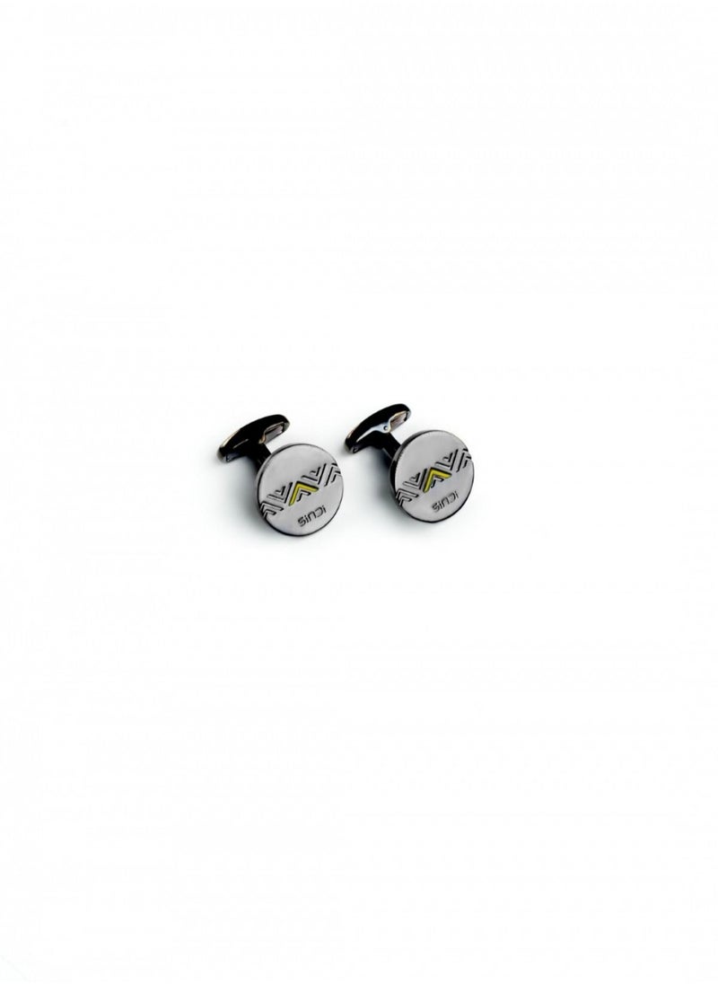 Sindi - Casual yellow cufflinks for men with a unique design, suitable for all occasions - Image 1