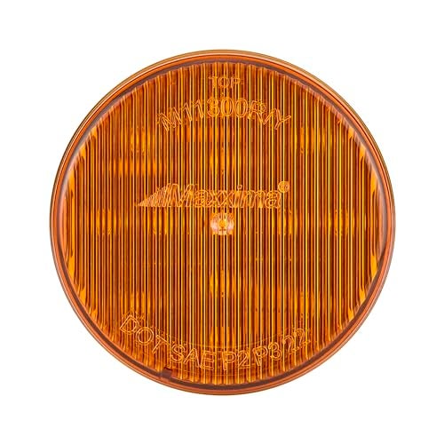 Maxxima M11300Y Amber 2-1/2" Round Clearance Marker Light - Image 1