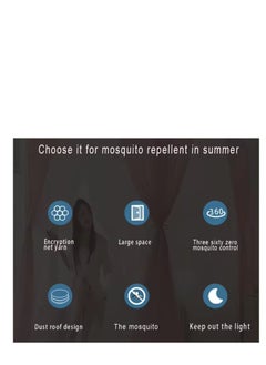 Y&D Bed Canopy Tents Curtain Blackout Curtain Single Bed Tent Curtain Student Shading Cloth Bed Canopy Mosquito Net Student Sleep Privacy Protection  - Image 4
