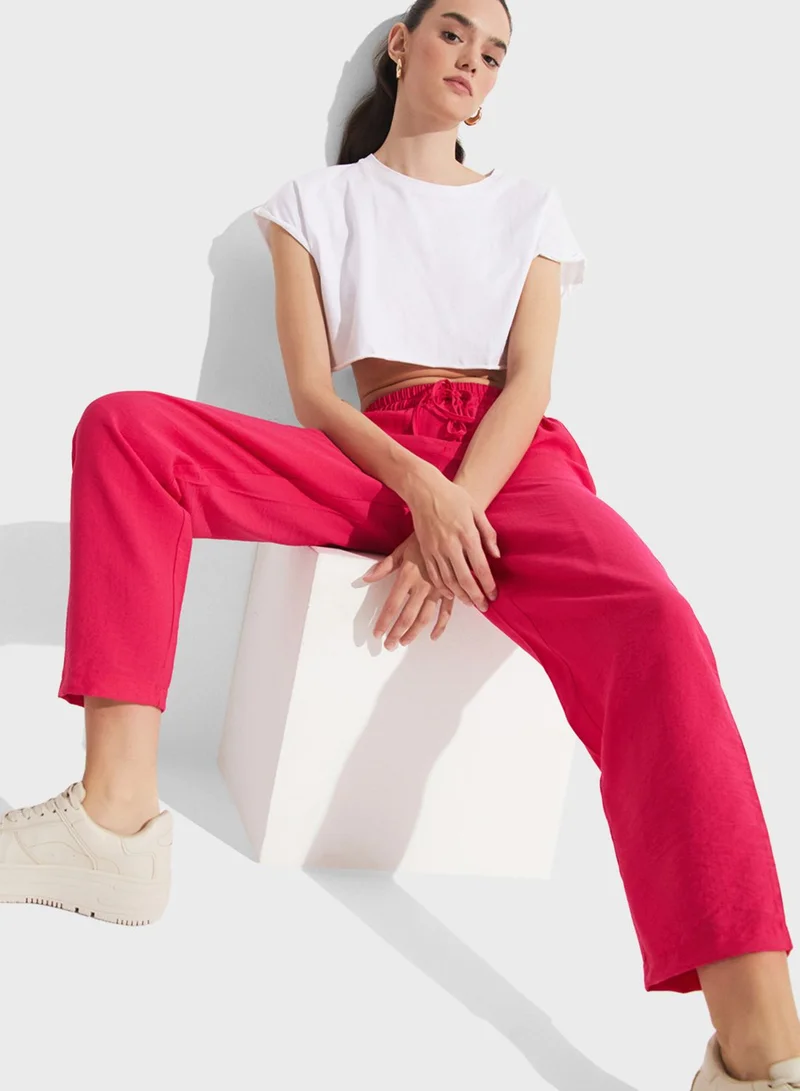 جون High Waist Pants