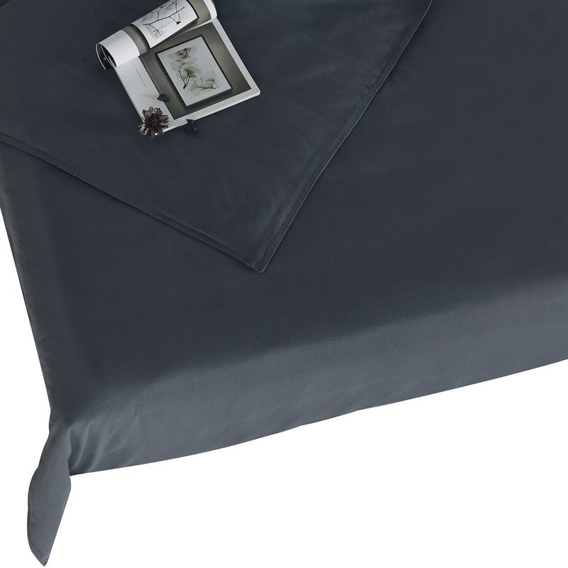 RelaxBlanket 60''x80'' Duvet Cover for Weighted Blanket | Premium 180GSM Cotton | Dark Grey - Image 3