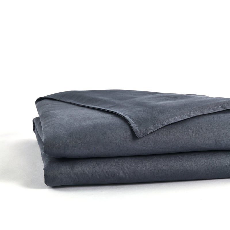 RelaxBlanket 60''x80'' Duvet Cover for Weighted Blanket | Premium 180GSM Cotton | Dark Grey - Image 4