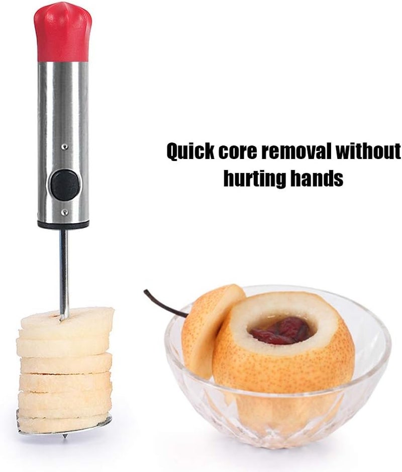 klarako Apple Corer, 4 Sizes Stainless Steel Vegetable Fruit Spiral Knife Apple Corer Drill Cutter for Zucchini Potato Carrot Pear Veggies - Image 4