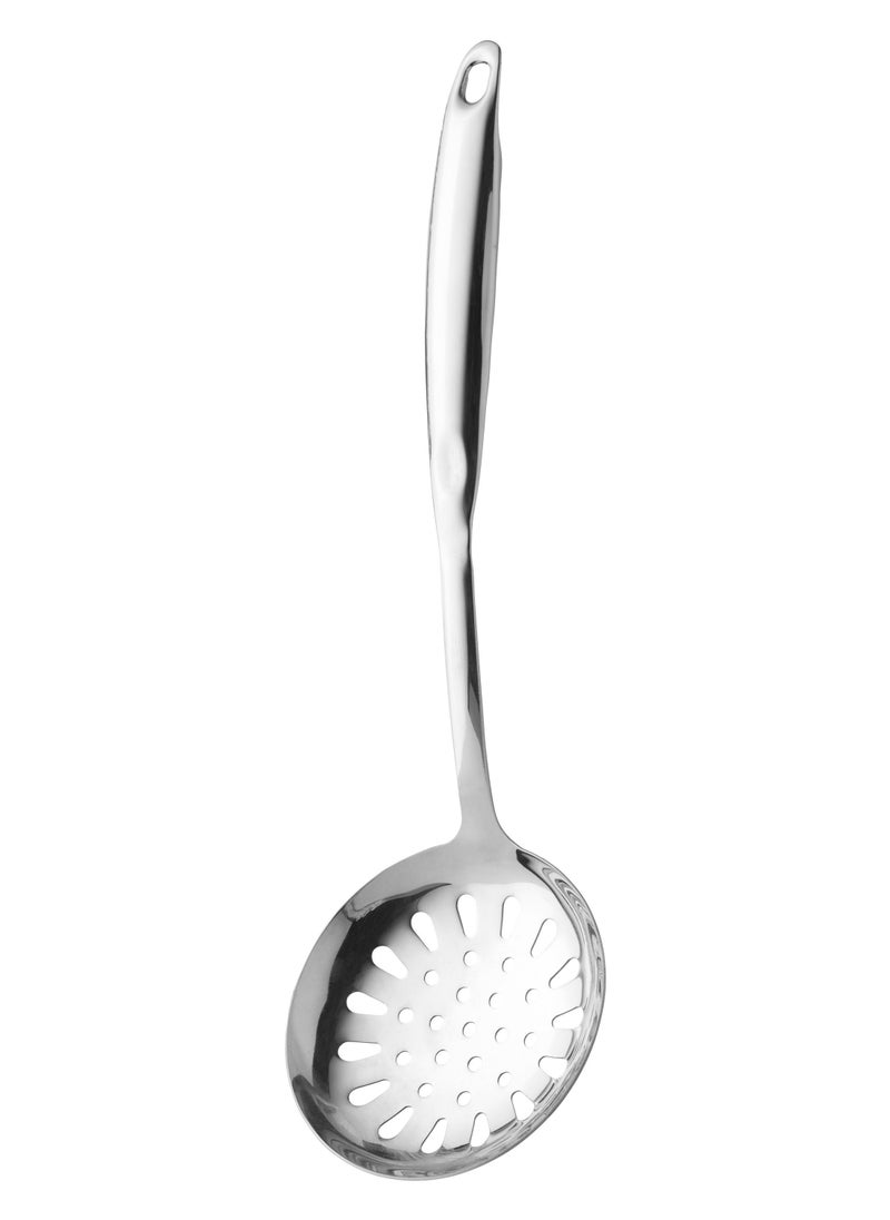 Berghoff BergHOFF- Skimmer- High-quality 18/10 stainless steel- easily scoop up foods and drains away hot oil or boiling liquids- Product of Belgium 