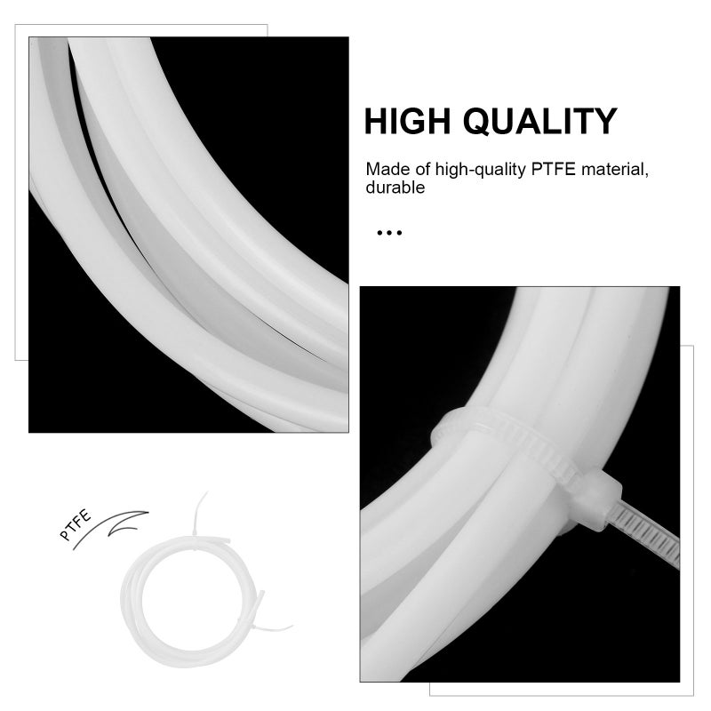 2pcs PTFE PTFE Tube Tubing Bowden Tube 1.75 Filament for 3D Printer 2mm ID/4mm OD 2 Meters ( ) - Image 5