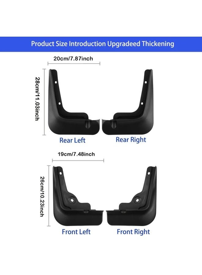 4pcs Heavy Duty All Weather Mud Flaps for Hyundai Tucson NX4 SUV 2025 Models - Image 3
