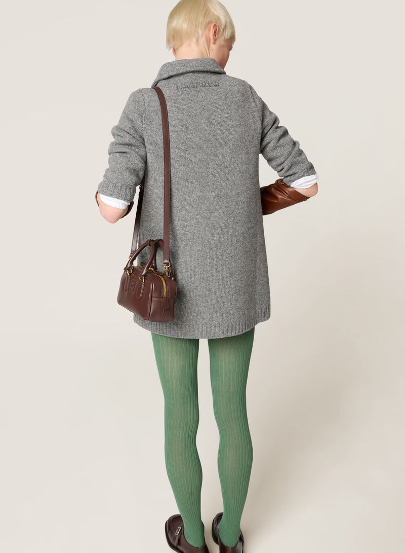 مياو مياو حقيبة ميو أركادي الجلدية، حقيبة توت جلدية نسائية، حقيبة كتف جلدية نسائية، حقيبة كروس جلدية نسائية، حقيبة يد، لون بني-قهوة - Image 5