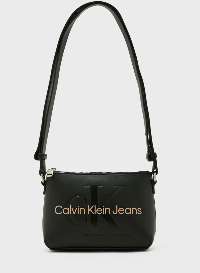 Calvin Klein Jeans Monogram Detailed Crossbody