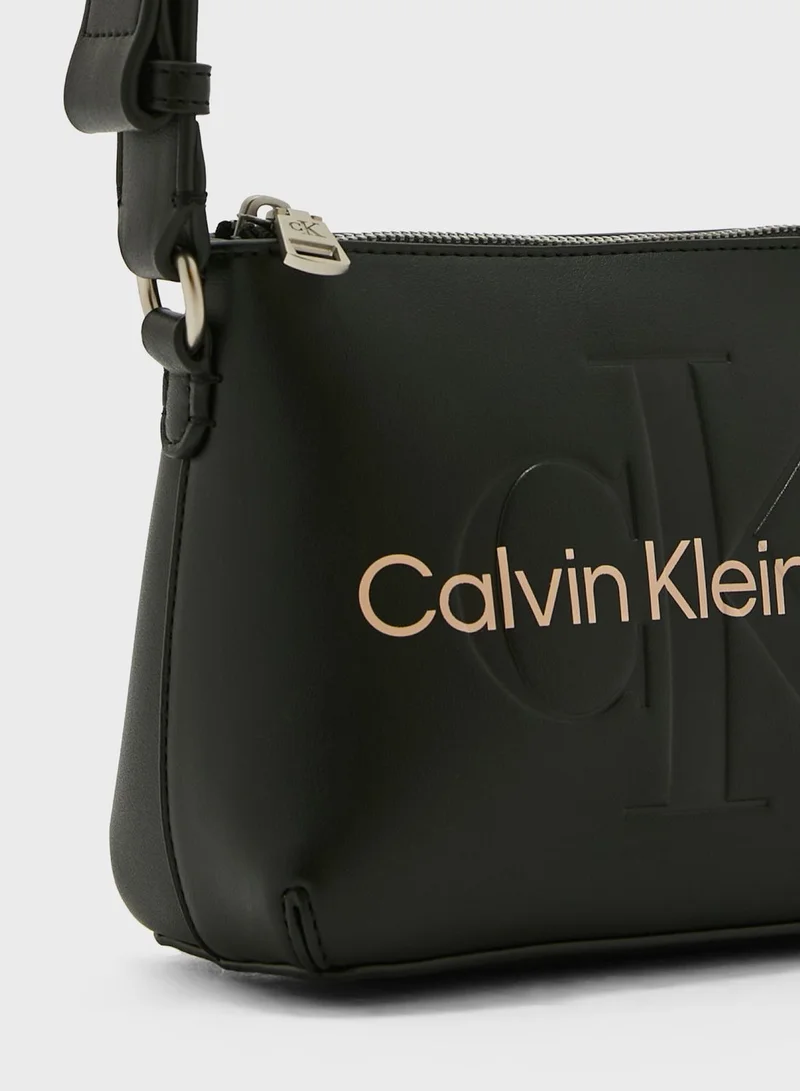 Calvin Klein Jeans Monogram Detailed Crossbody