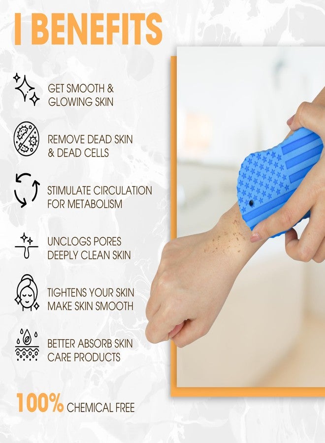 DITAVN Magic Exfoliating Bath Sponge (2 pcs), 3D Super Soft Exfoliating Bath Sponge, Skin Friendly and Reusable Exfoliating Body Scrubber for Adults Children and Pregnant Women - Image 5