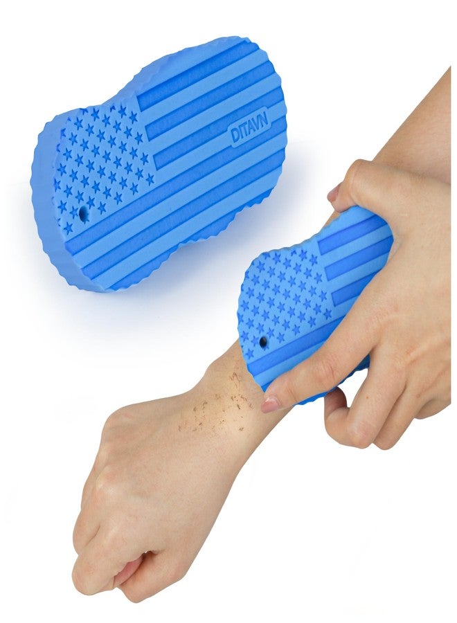 DITAVN Magic Exfoliating Bath Sponge (2 pcs), 3D Super Soft Exfoliating Bath Sponge, Skin Friendly and Reusable Exfoliating Body Scrubber for Adults Children and Pregnant Women - Image 1