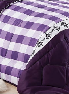 Moon 4 Pieces Single Size 160x210Cm Comforter Set Medium Filling Bedding Set for All Season Includes 1Comforter 1Bedsheet 1Pillow Shams and 1Cushion cases  - Image 5