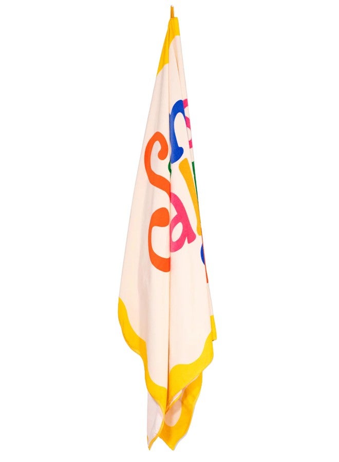 ban.do Beach, Please! Giant Beach Towel, Oversized Towel for Adults and Children, Terry Cloth Pool Towel, Sunshine All The Time - Image 2