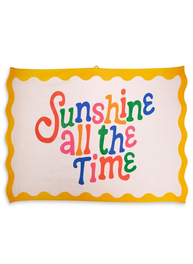ban.do Beach, Please! Giant Beach Towel, Oversized Towel for Adults and Children, Terry Cloth Pool Towel, Sunshine All The Time - Image 1