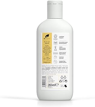 dr.organic بلسم دكتور أورجانيك كاليندولا خالي من العطور للبشرة الحساسة للرجال والنساء طبيعي نباتي خالي من القسوة خالي من البارابين SLS 265 مل قد يختلف التعبئة والتغليف - Image 3