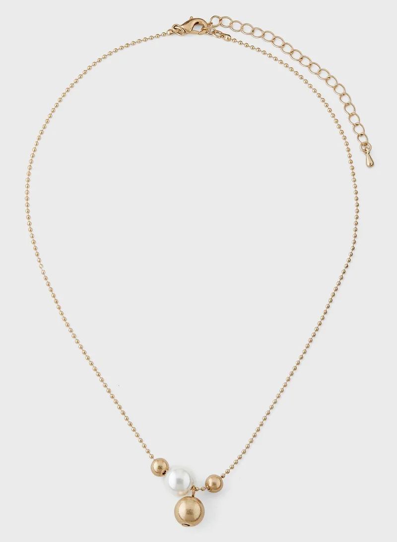 ELLA Pearl Pendant Necklace