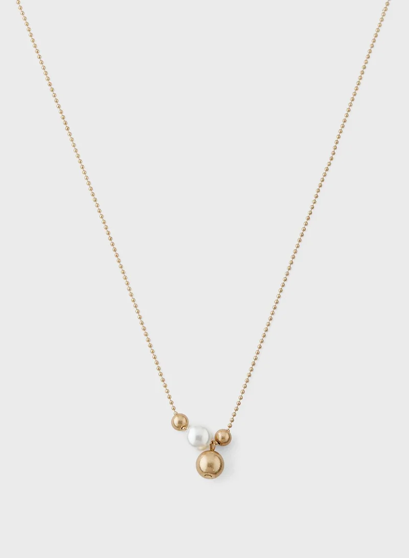 ELLA Pearl Pendant Necklace