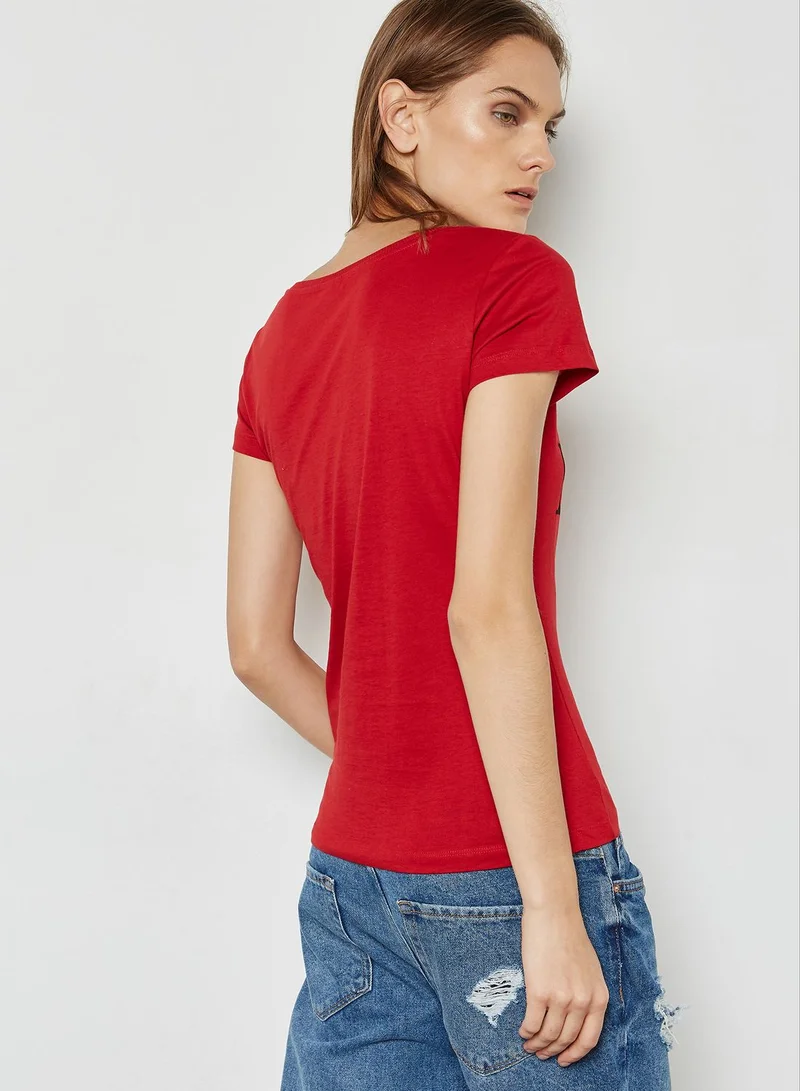 Jacqueline de Yong Slogan T-Shirt