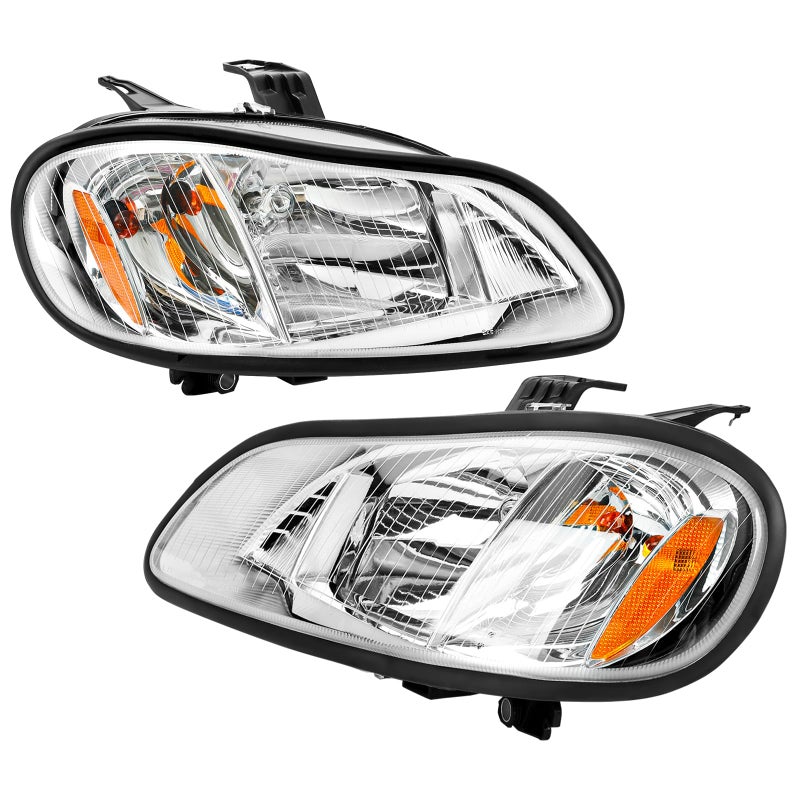 SUPERFASTRACING Pair Headlights Headlamps Left Right Set Replacement for 20042013 Freightliner M2 106 M2 112
