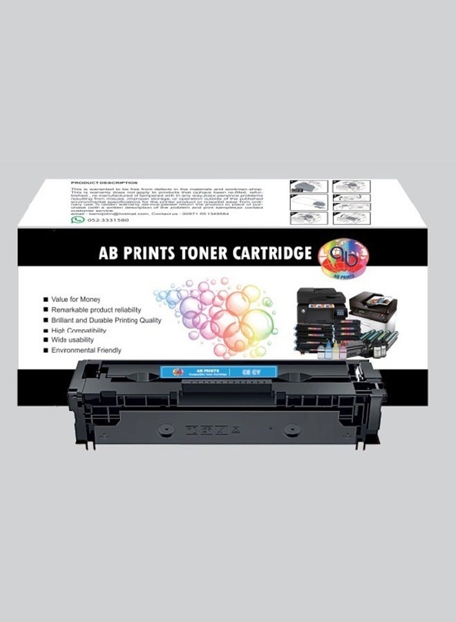 201A / CF 401A CYAN ABPRINTS COMPATIBLE TONER used for HP Color Laserjet Pro M252dw,M252n,MFP M274n,MFP M277dw,MFP M277n Printers 