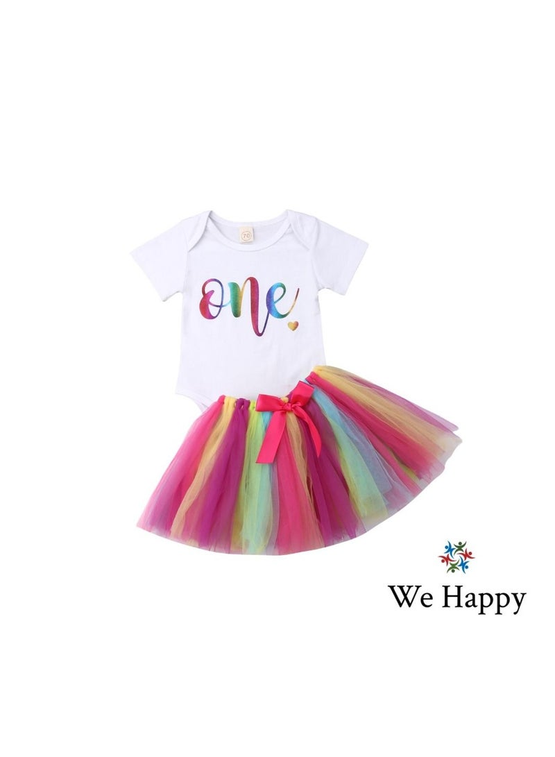 We Happy First Birthday Baby Girl Costume Dress - Image 2