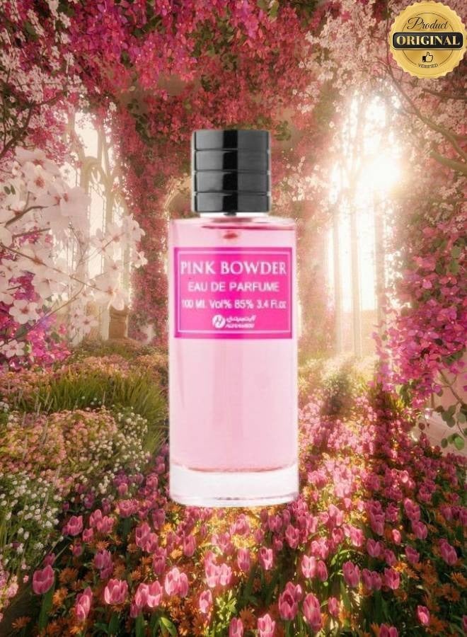 ALHAMIDI 9 Pieces Pink Bowder Perfume 100ML - Image 2