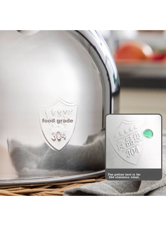MAX COOK 304 Stainless Steel Kettle, 5L Thick Whistling Kettle, Compatible With Gas And Induction Stoves, Mc005Yj - Image 4