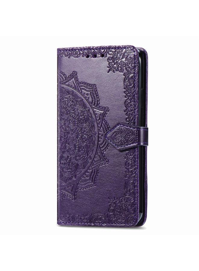 S-TOP Case For Samsung Galaxy C55 Mandala Flower Embossed Leather Phone Case - Image 2