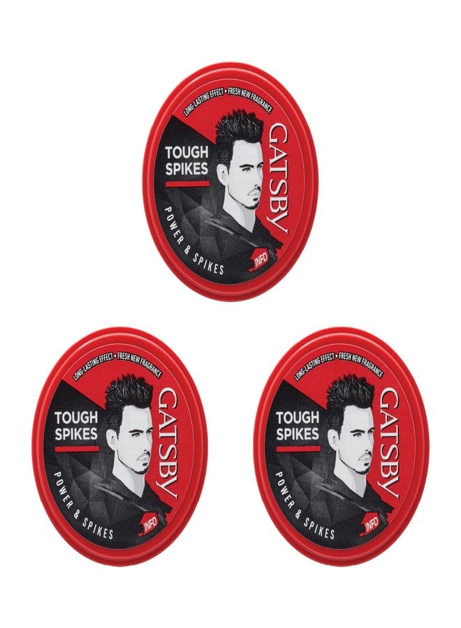 Gatsby Japan Hair Styling Wax for Men - Power & Spikes, 25g (Set of 3) - Image 1