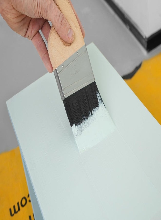 ROLLINGDOG 3 Inch Angled Paint Brush - Trim Brush for Painting Wall Cutting in Corners and Edges(Stiff Filament) - Image 3