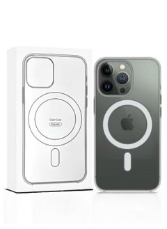 Magnetic Magnetic mobile phone case (iPhone 11 Pro), compatible with MagSafe, thin transparent mobile phone cover, shockproof, made of thermoplastic polyurethane  - Image 1