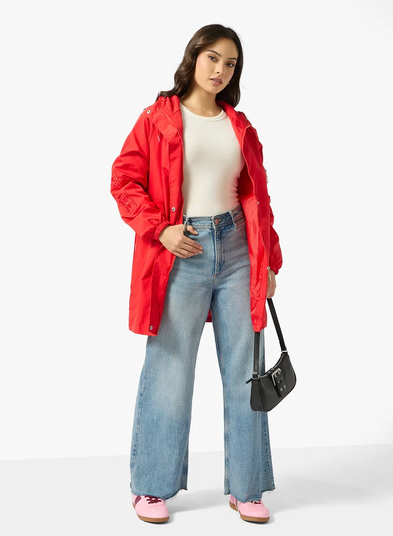 Ginger Oversize Hooded Longline Parka Jacket