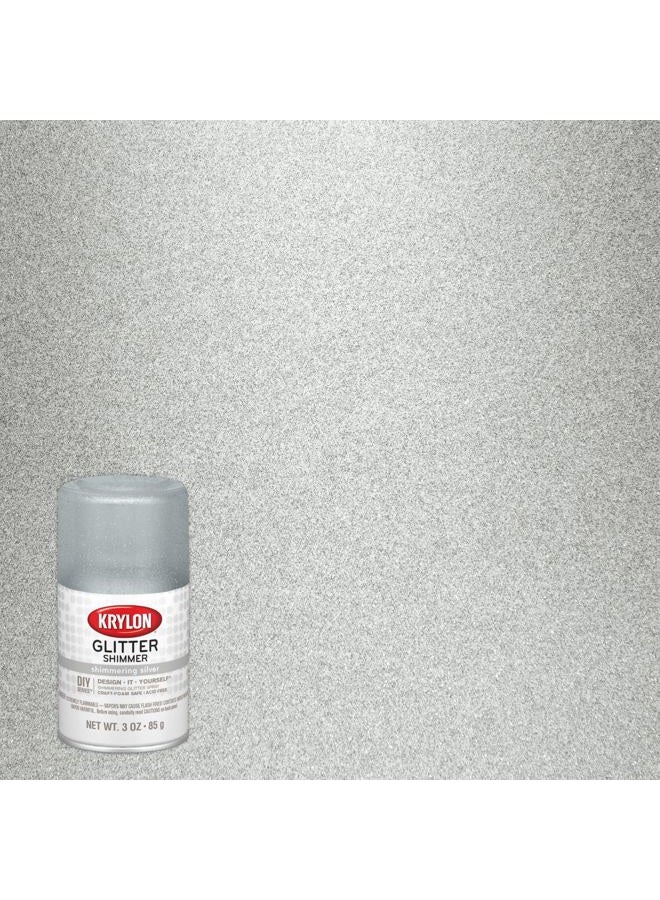 KRYLON I00402 Glitter Aerosol Spray, Shimmering Silver - Image 2