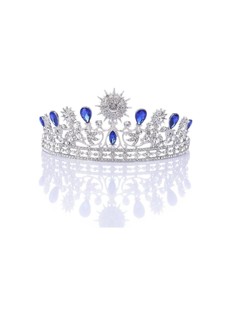 GGOOT Tiara Bridal Headpieces Diamond Rhinestone Luxury Headbands - Image 1
