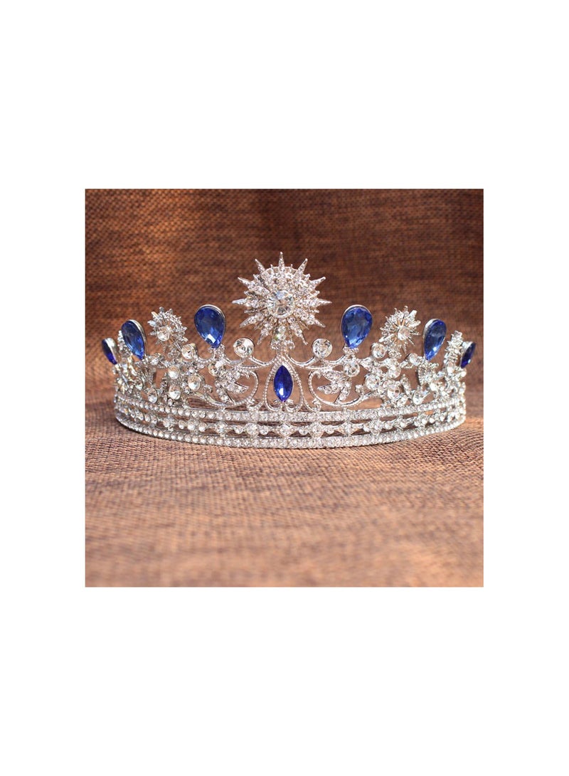 GGOOT Tiara Bridal Headpieces Diamond Rhinestone Luxury Headbands - Image 2