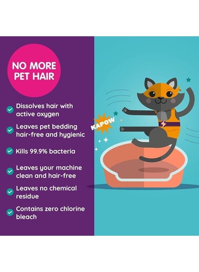 Vamoosh Pet Hair Dissolver- Pet Hair Remover for Washing Machines, 3x100g - Image 4