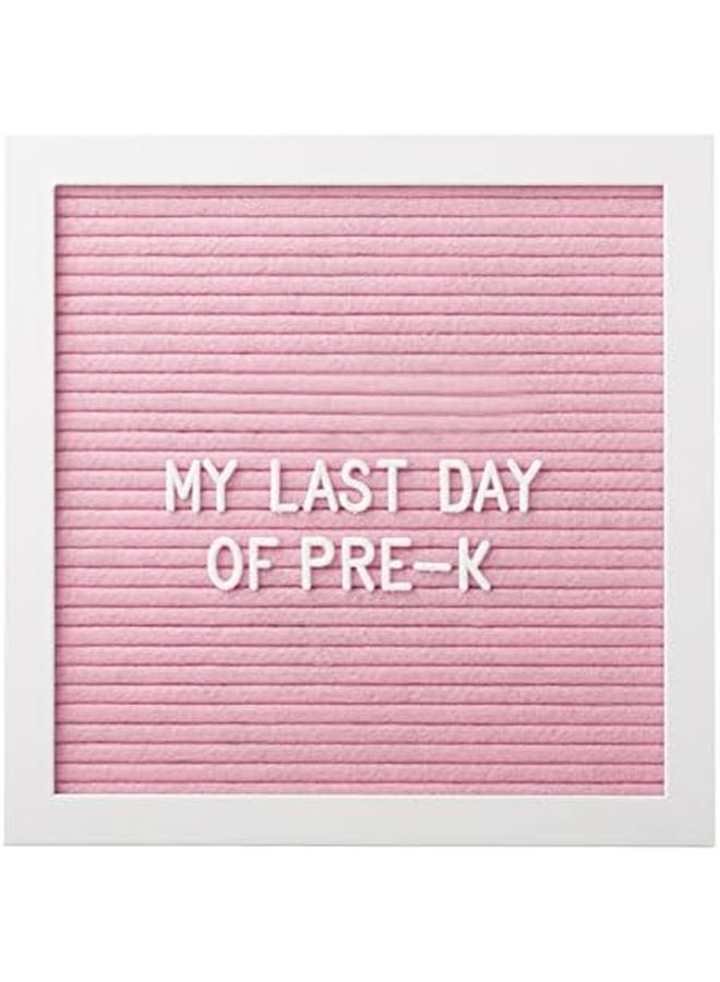 بيرل هيك لوح خشبي كلاسيكي للأطفال، تذكار للصور، دعامة لوح حروف وردية اللون، تذكار لمعالم الطفل، ديكور حضانة الطفل، دعامة إعلان الطفل، 294 حرفًا - Image 4