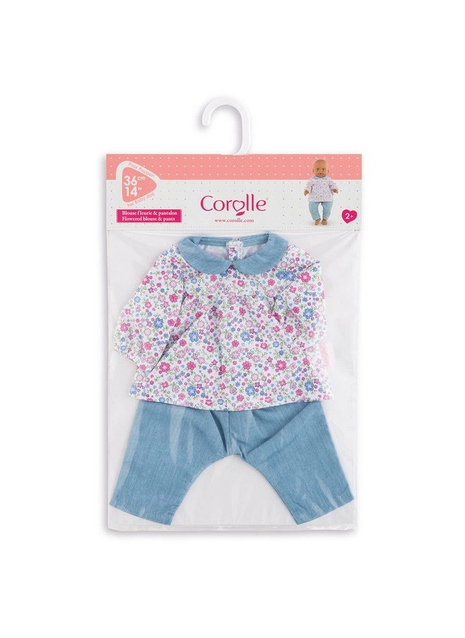 Corolle Corolle - Floral Blouse and Pants Outfit for 14" Baby Dolls  - Image 2
