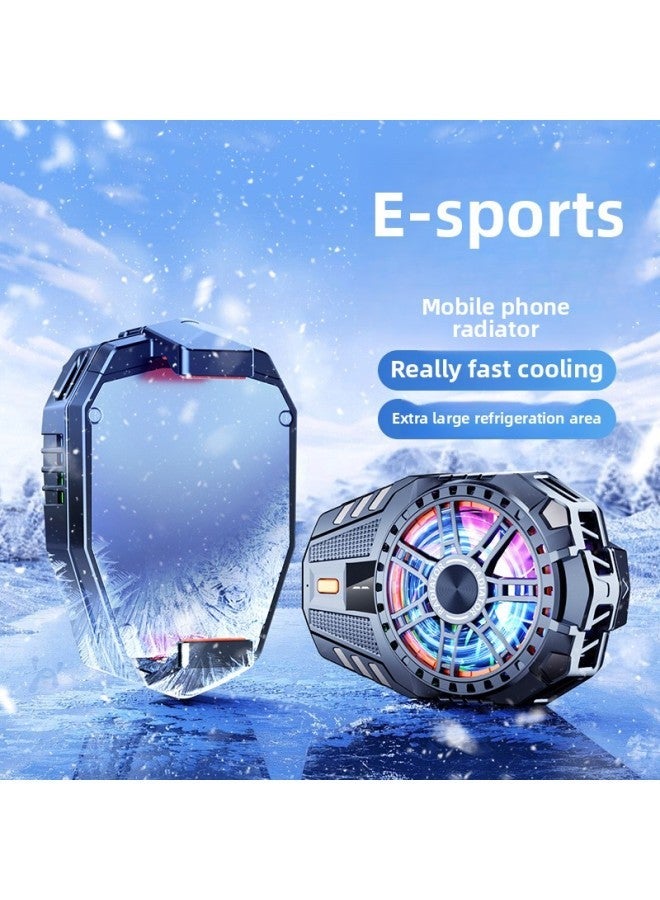 Three-speed Digital Display Mobile Phone Radiator Semiconductor Refrigeration Mute Back Clip Suitable For Black Shark Ipad Cooling Artifact-Color:Mobile Radiator-【digital Model-black】+finger Cot - Image 2