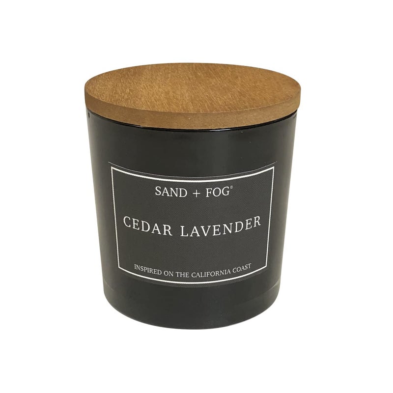 Sand + Fog شموع معطرة من ساند فوغ برائحة خشب الأرز واللافندر مع روائح وأحجام إضافية 3 فتائل 100 قطن خالية من الرصاص شموع فاخرة لتنقية الهواء في علب 21 أونصة