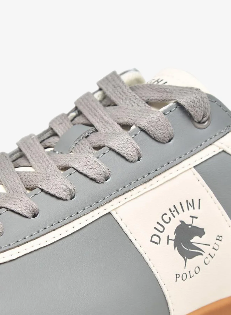 Duchini GREY Polo Club Men Lace-Up Sneakers for Men | Best Price UAE