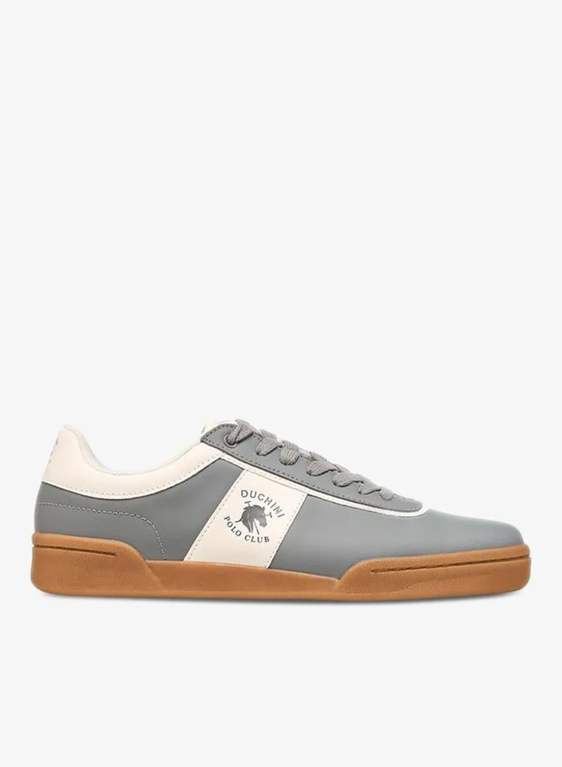 Duchini GREY Polo Club Men Lace-Up Sneakers for Men | Best Price UAE