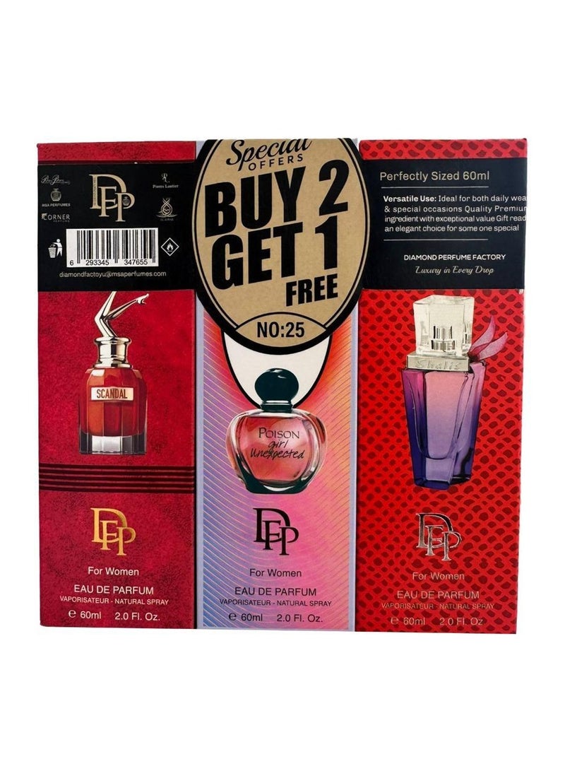 Diamond Special Offer Buy 2 Get 1 Free NO.25 For Women - Image 3